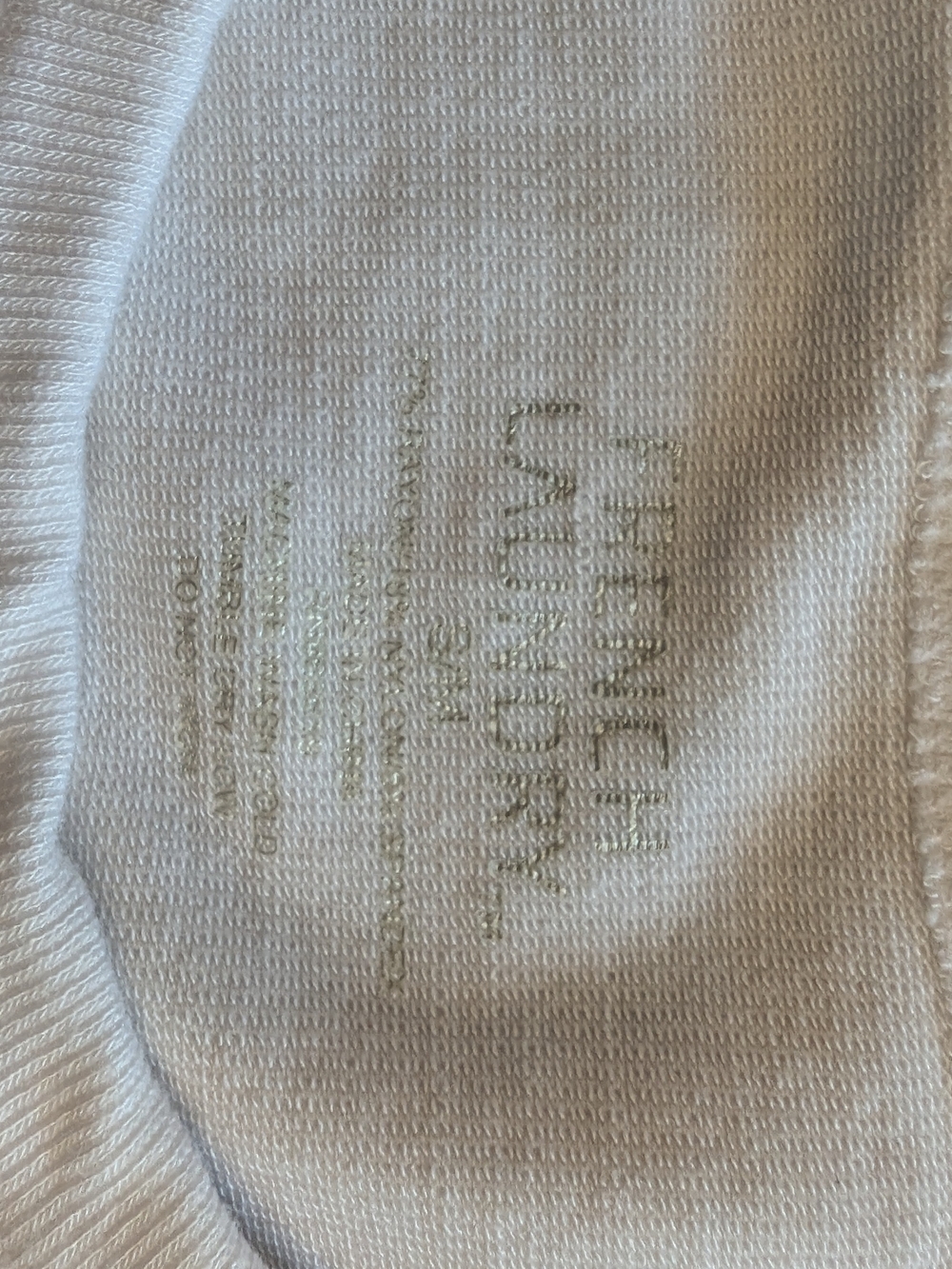 French Laundry Ivory Ribbed Tank Top - Picture 2 of 2